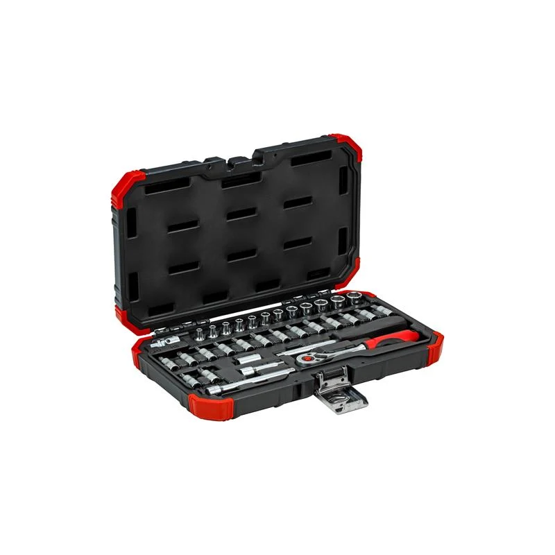 GEDORE Steckschlüssel-Satz für 1/4 Zoll, 4-13 Millimeter, 33-teilig - R49003033