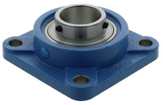 Flanschlager-Gehäuseeinheit UCF308 40 mm viereckig SNR – Grauguss, zweifache Dichtung