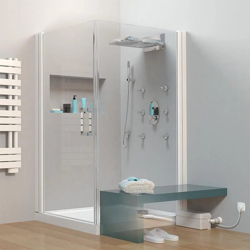 SFA SANISHOWER Flat Haushaltspumpe – Flache Duschwannen, leiser Abwasserpumpe
