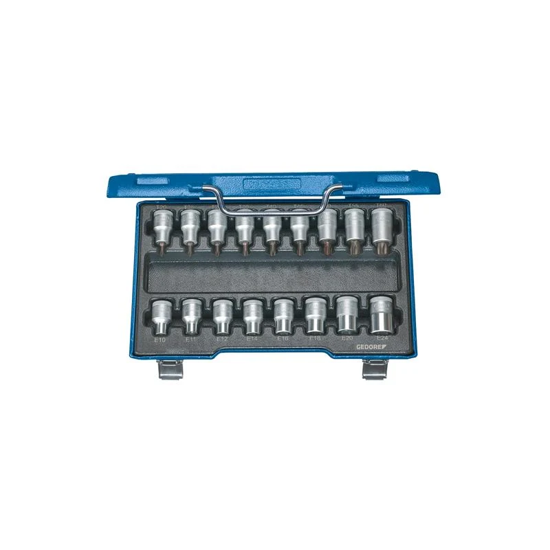 GEDORE Schraubendreher-Satz 1/2 Zoll 17-teilig Innen- und Außen-Torx ITX 19 TX-017