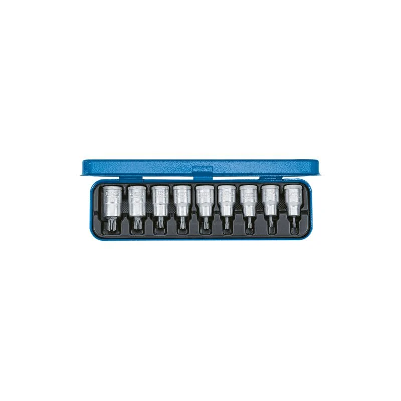 GEDORE 9-teiliges Schraubendreher-Set 1/2 Zoll mit TX T20-60 ITX 19 PM - 123456