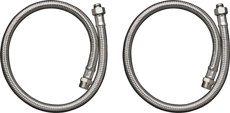Hansgrohe Anschlussschlauchset für 2-Loch Wannenrandarmatur mit Thermostat – UBA-konform