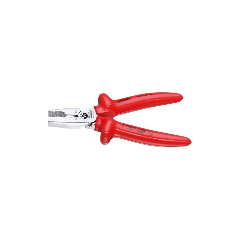 GEDORE VDE Kraftkombinationszange mit Tauchisolierung, 180 Millimeter, für elektrische Anwendungen - 8250-180