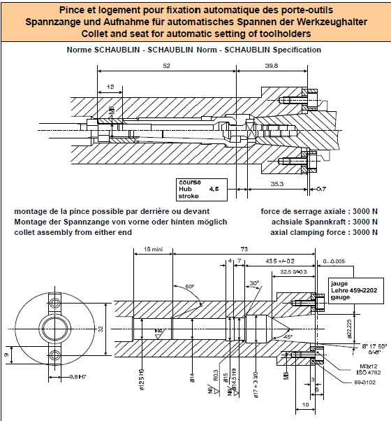 Collets D14.5 SSA-ISO20