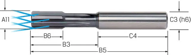 High-performance reamer HNC-Plus BECK, Type DL/SL