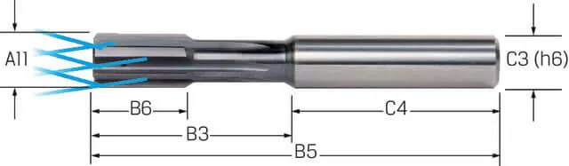 High-performance reamer HNC-Plus BECK, Type DL/SL