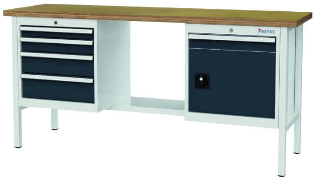 PRETEC box workbench, beech multiplex 40 mm