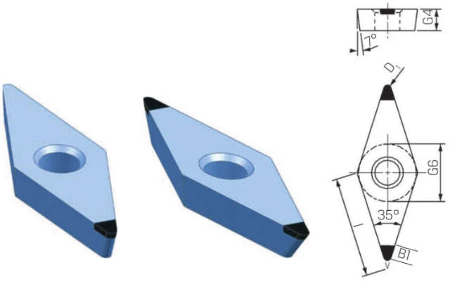 CBN indexable insert PREMUS, B23