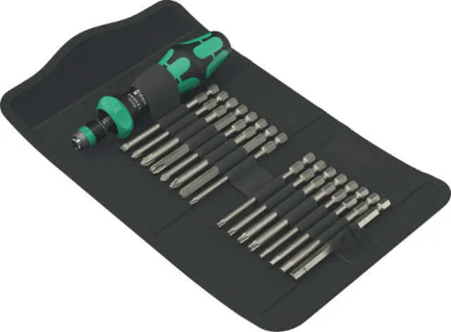 Screwdriver Set WERA, Kraftform Kompakt 60 RA-R 1, 17-piece
