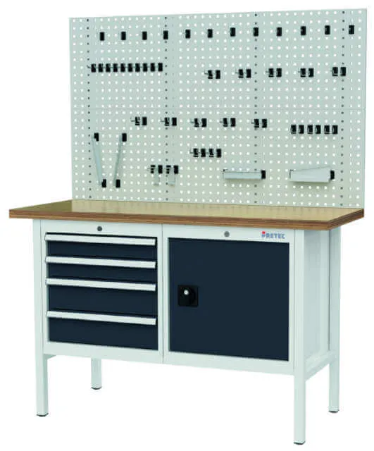 PRETEC box workbench, beech multiplex 40 mm