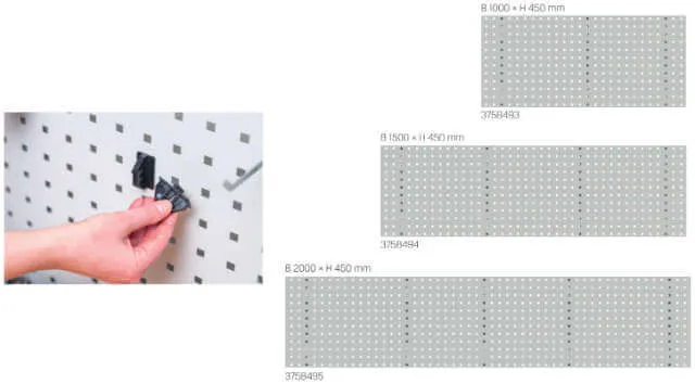 PRETEC perforated plate, perforation 10 × 10 mm