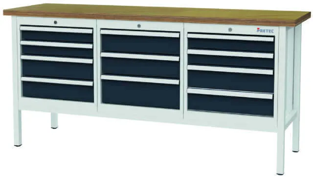 PRETEC box workbench, beech multiplex 40 mm