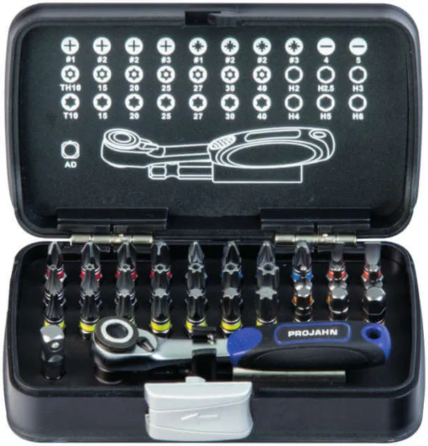 Bit Ratchet Set PROJAHN, 33-piece