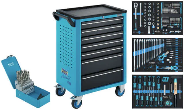 HAZET workshop trolley, equipped, 187-piece