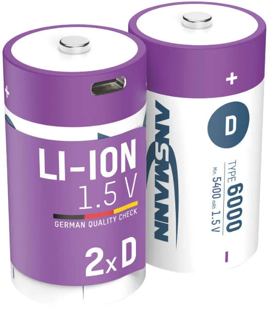 Li-Ion battery ANSMANN, with USB-C connection
