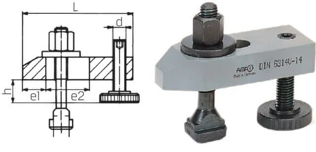 Clamping bar AMF, adjustable clamping bar