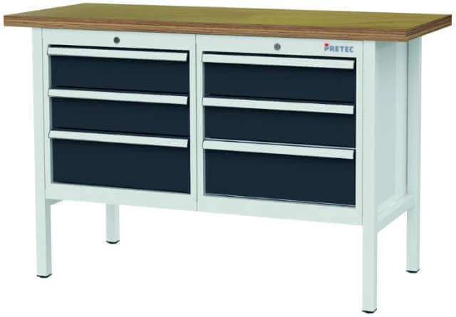 PRETEC workbench, beech multiplex 40 mm