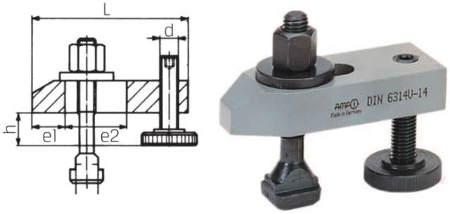 Clamping bar AMF, adjustable clamping bar