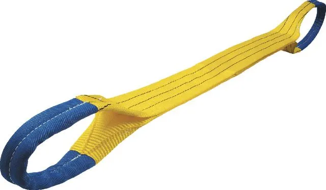 Lifting strap with loops, 2-ply