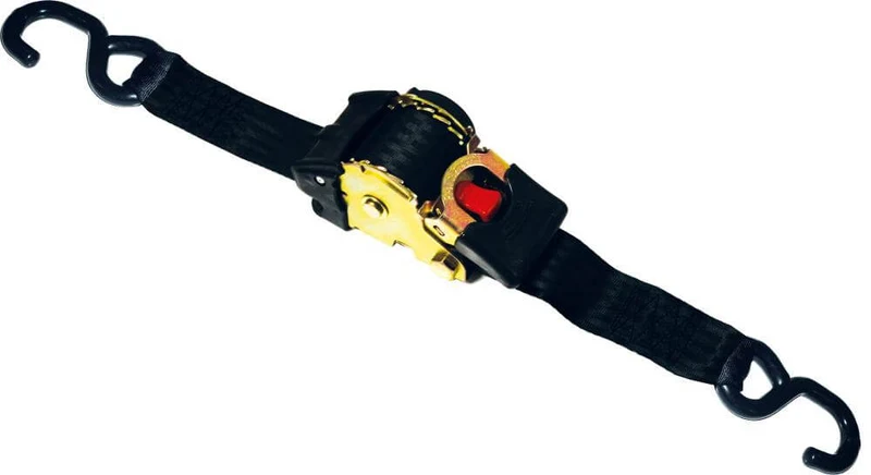 Tie-down strap NEUTRAL, automatic with S-hooks Length 3,0m Width 25mm