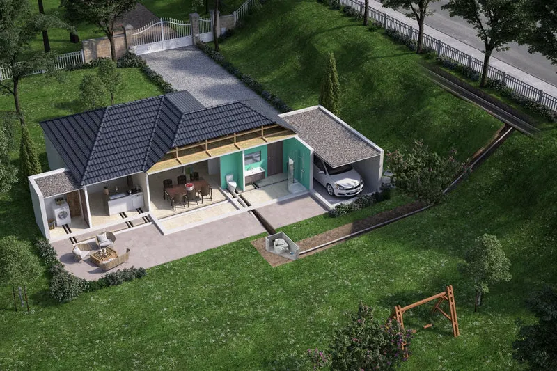 SFA SANIFOS 110 GR Hebeanlage mit Schneidwerkpumpe SANIPUMP GR, 110 l, 14 m Förderhöhe