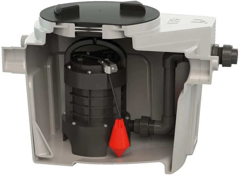 SFA SANIFOS 110 GR Hebeanlage mit Schneidwerkpumpe SANIPUMP GR, 110 l, 14 m Förderhöhe