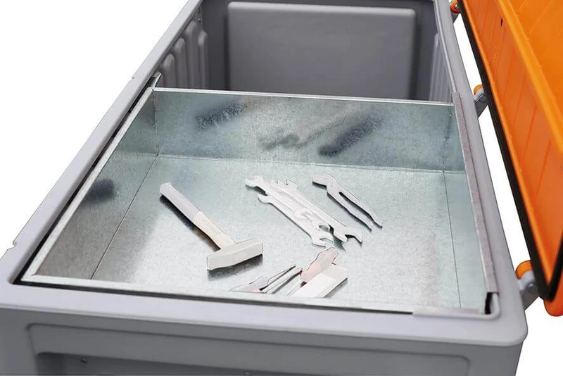 CEMO metal insert tray for CEMbox 750 l