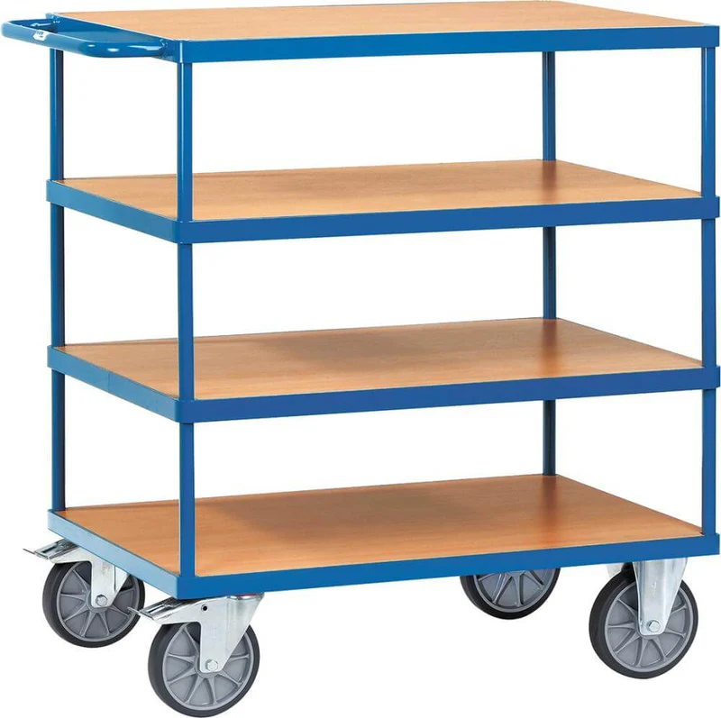 Table trolley FETRA, 2442 500kg 4 shelves 1000x700mm fetra