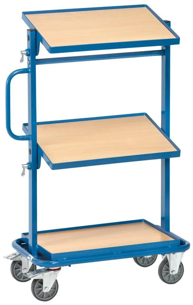 FETRA auxiliary cart, 32911 200kg 3 shelves, 600x400mm woodfetra
