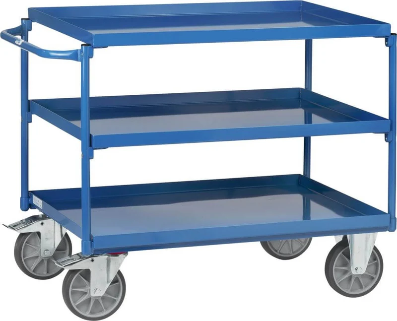 Table trolley FETRA, 4830 400kg 3 tubs 850x500mm fetra