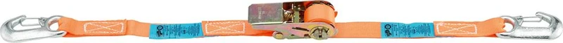 R-Tie-down strap NEUTRAL, 25mm 4m 2-pc. K-hooks