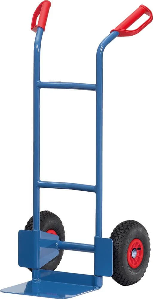 Steel tube trolley FETRA, B1125L 200kg, wheels 250x320, pneumatic tires