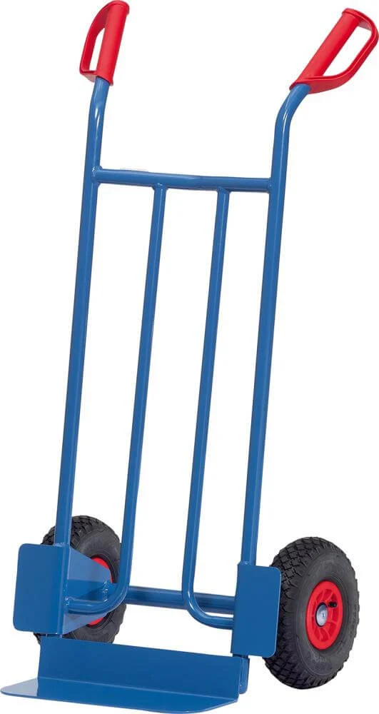Steel tube trolley FETRA, B1115L 250kg, shovel 150x400, pneumatic tires