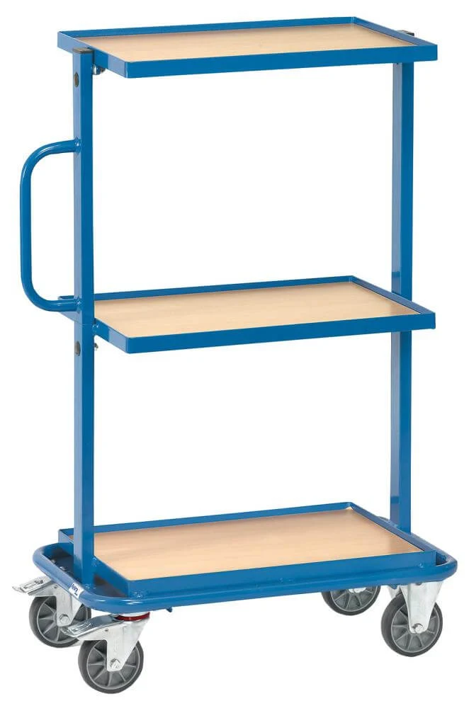 FETRA auxiliary cart, 32901 200kg 3 shelves, 600x400mm woodfetra