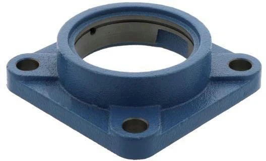 SKF Flanschlagergehäuse FY505 M 52 mm viereckig aus Grauguss für durchgehende Welle