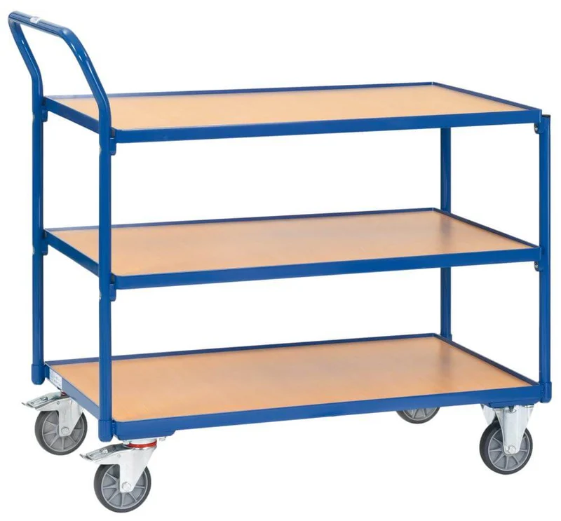 Table trolley FETRA, 2750 250kg 3 shelves 850x500mm fetra