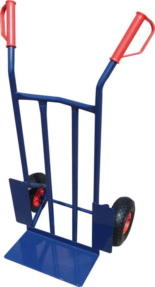 Steel tube trolley NEUTRAL, 200kg 400x185mm, pneumatic
