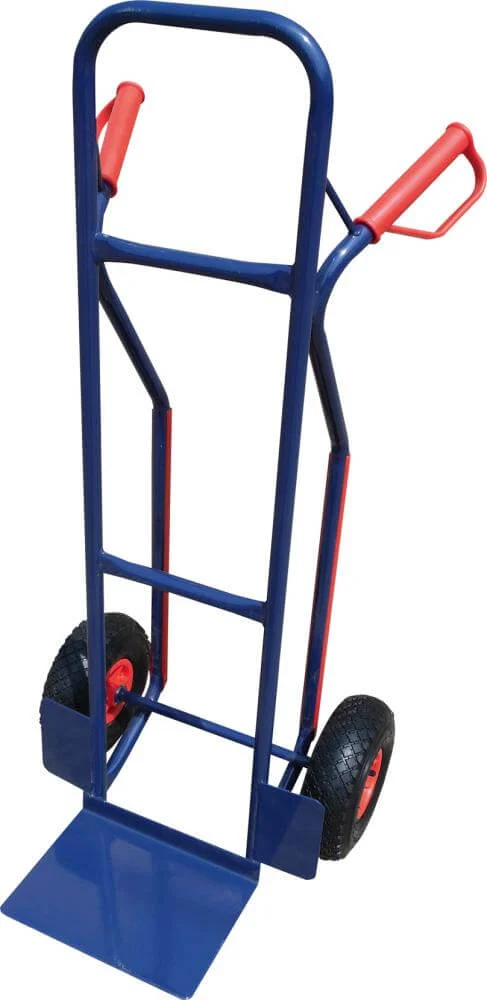 Steel tube trolley NEUTRAL, 200kg 300x300mm, pneumatic
