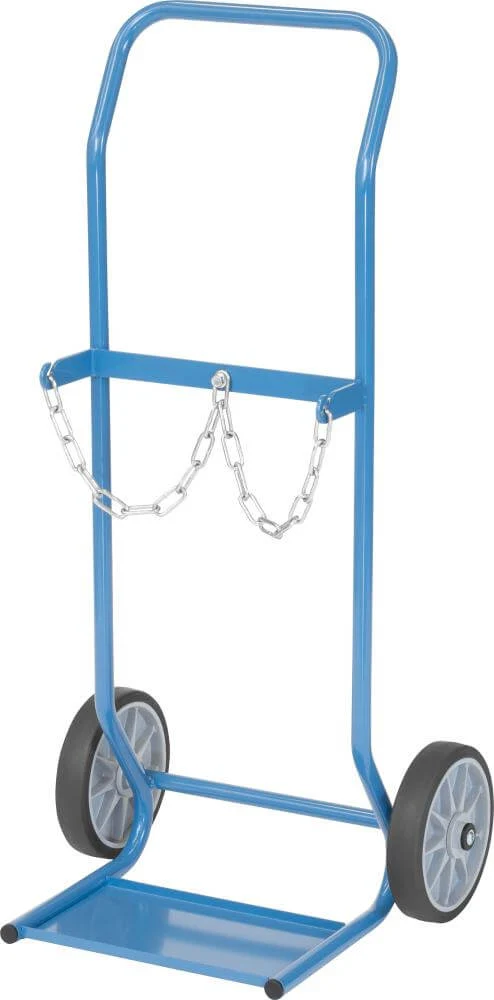 Steel bottle trolley FETRA, for 2 bottles 10 l solid rubber fetra