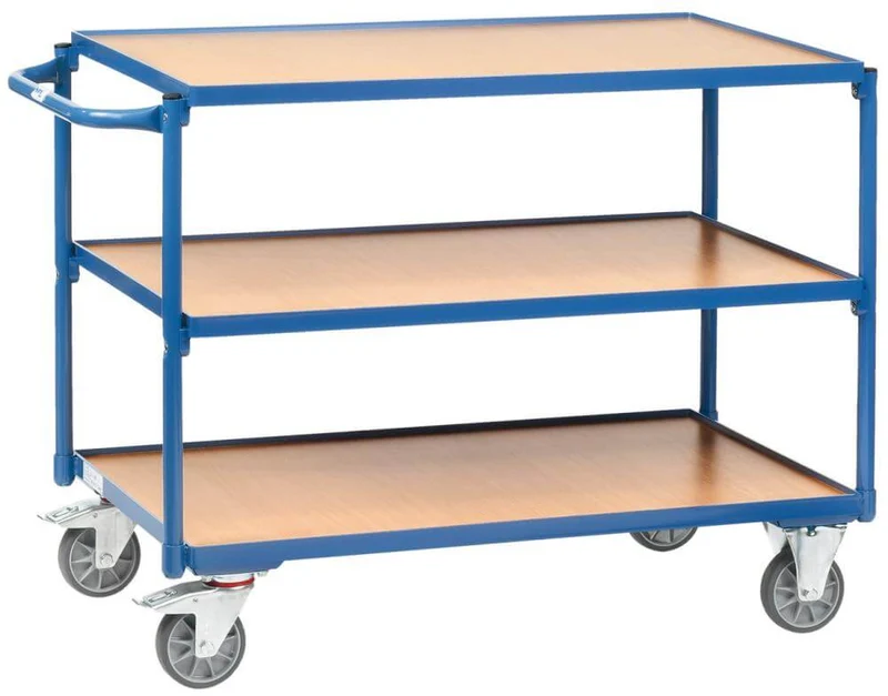 Table trolley FETRA, 2952 250kg 3 shelves 1000x600mm fetra