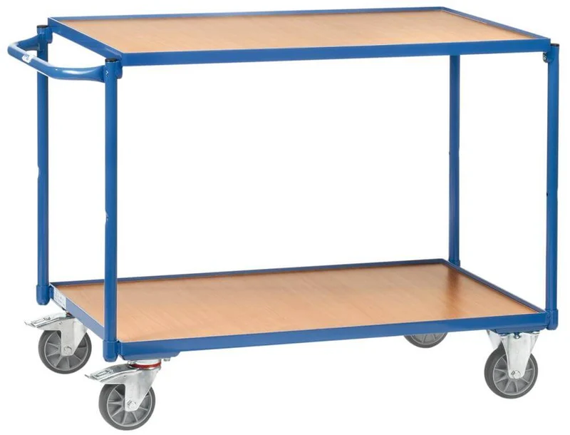 Table trolley FETRA, 2940 250kg 2 shelves 850x500mm fetra