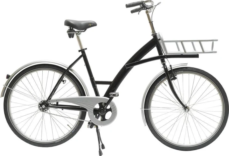 NEUTRAL transport bike, black mode with load carrier