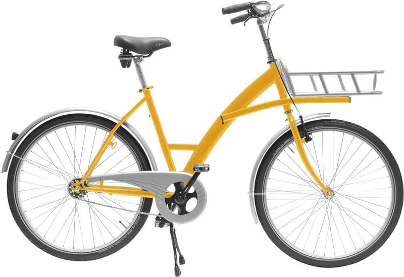 Transport bike NEUTRAL, yellow mode with load carrier