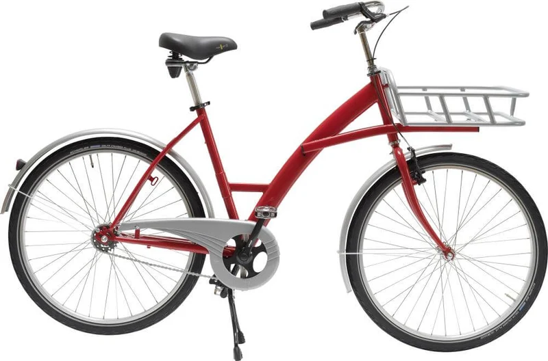 NEUTRAL transport bike, red mode with load carrier