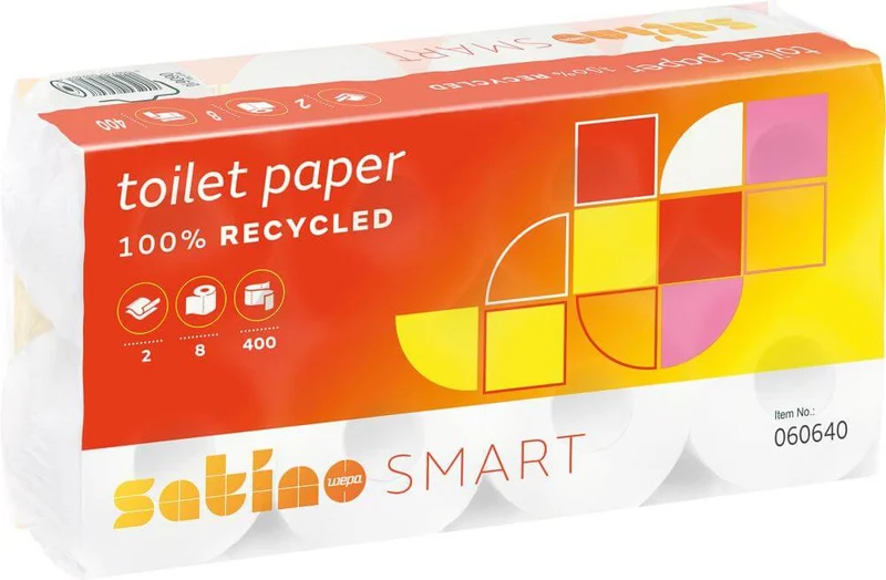 Toilet paper NEUTRAL, WEPASmart 2-ply white 64 rolls