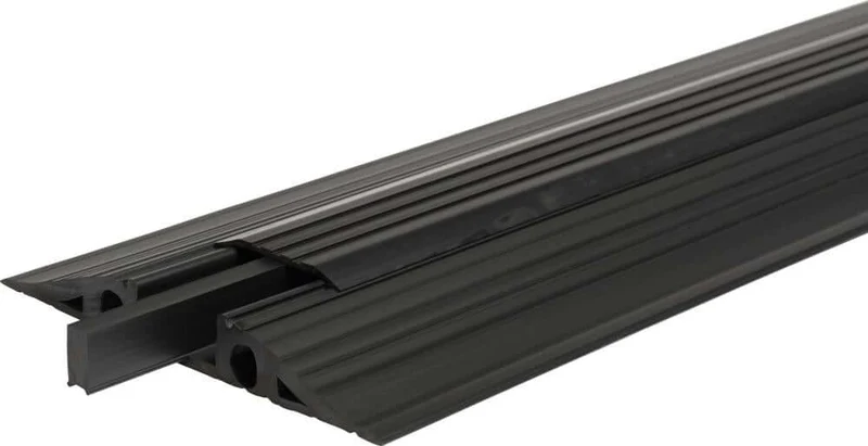 Cable bridge, NEUTRAL, black 350mm Ve6, per 1m