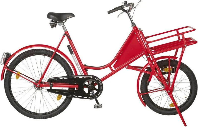 Cargo bike NEUTRAL, Classic red, gears with lighting and load carrier
