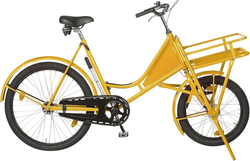 Cargo bike NEUTRAL, Classic yellow with load carrier