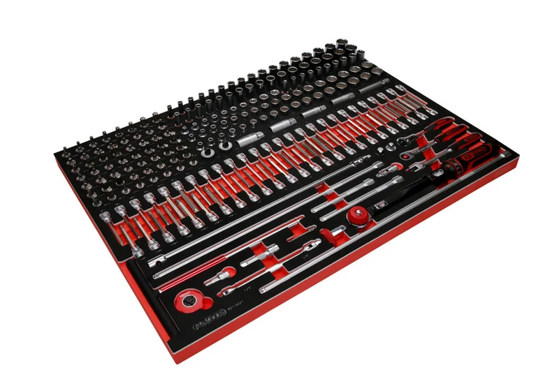 KS Tools Performanceplus Werkstattwagen-Satz P45 mit 706 Werkzeugen für 7 Schubladen