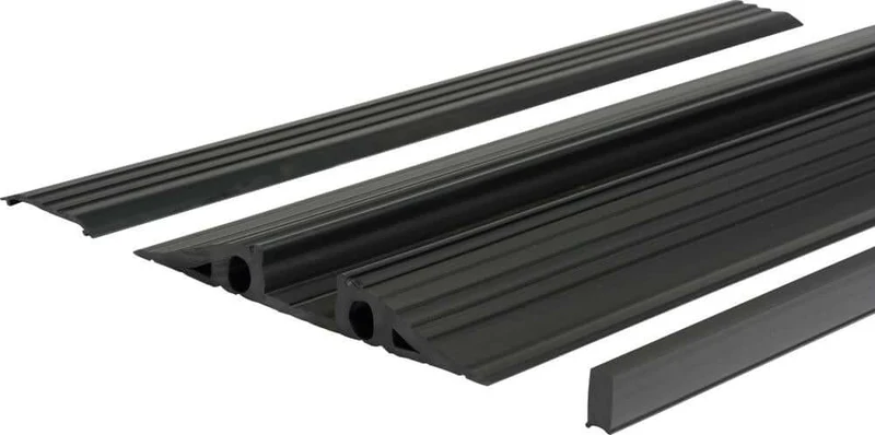 Cable bridge, NEUTRAL, black 350mm Ve10, per 1m